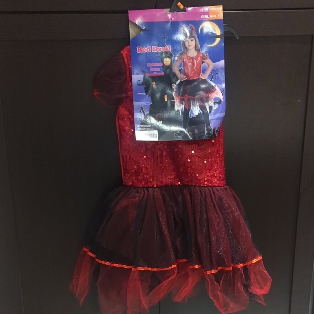 Red Devil Costume for Kids - NWT Size 8-10